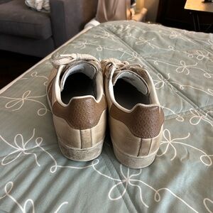 adidas Cream and Brown Athletic Shoes